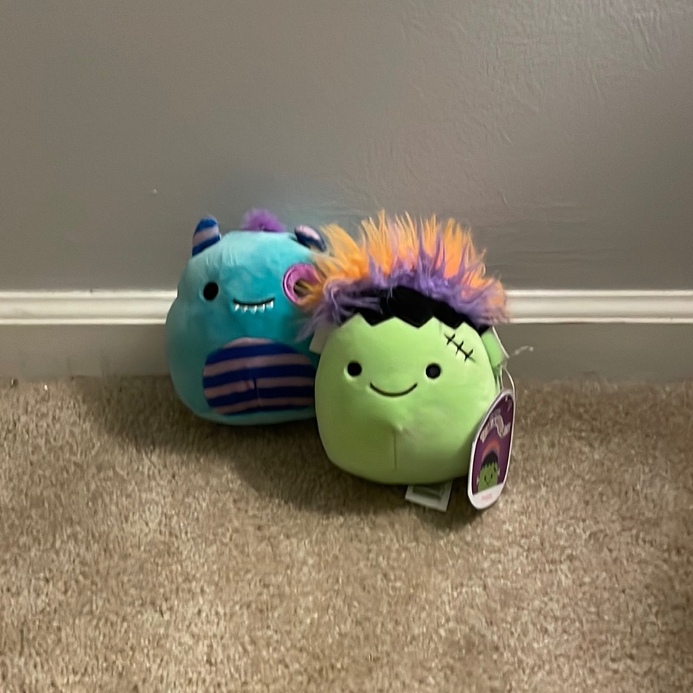 Halloween Duo Mini Squishmallows (Rorty + Frankie)